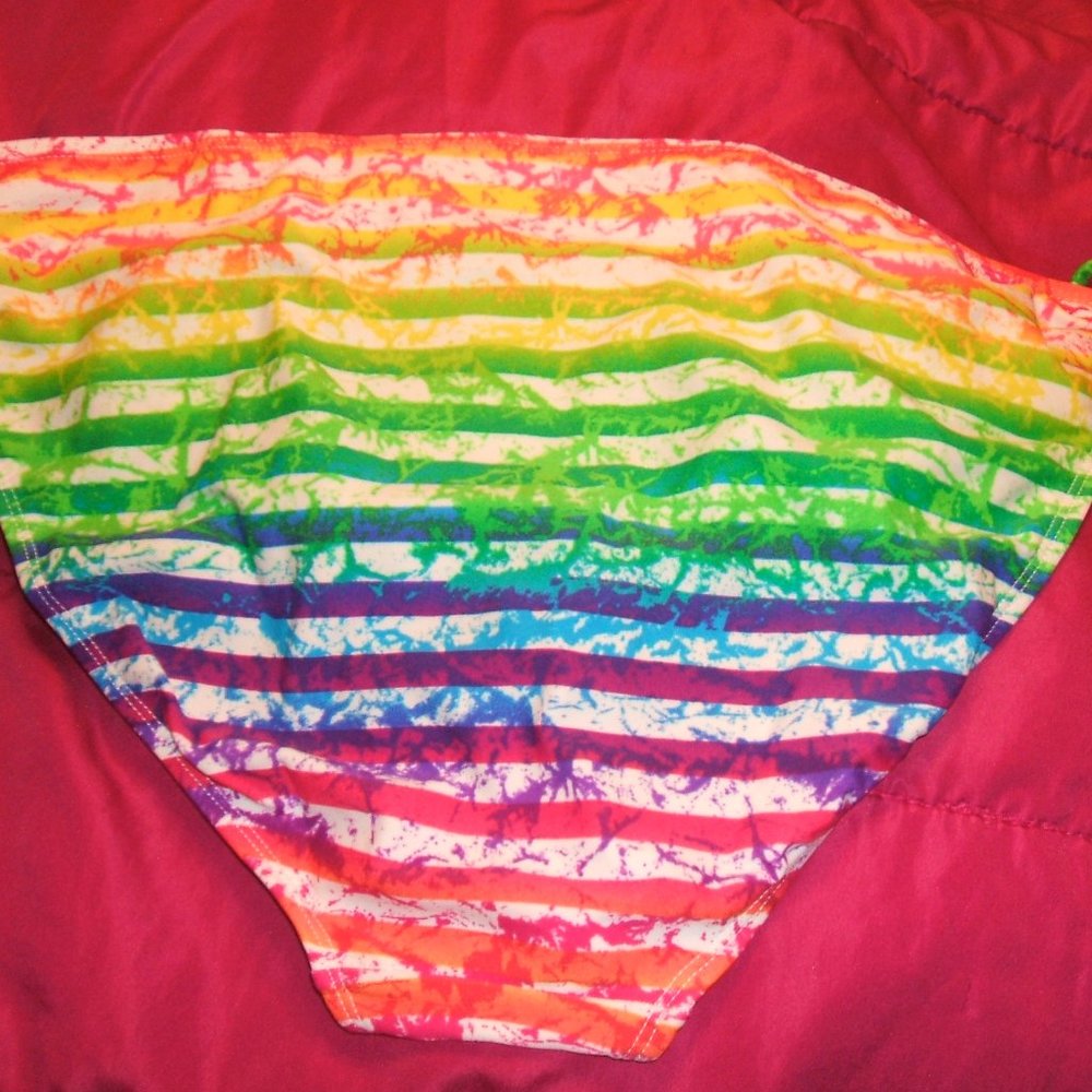 Rainbow string bikini bottom from JCP Arizona L